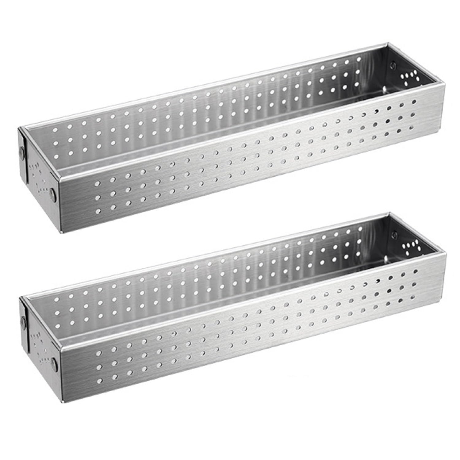 GLJTUO Stainless Steel Kitchen Drawer - Utensil Holder & Cutlery Tray, Dishwasher Safe Silverware Basket, Flatware Storage Box for Home & Kitchen Use (A),A