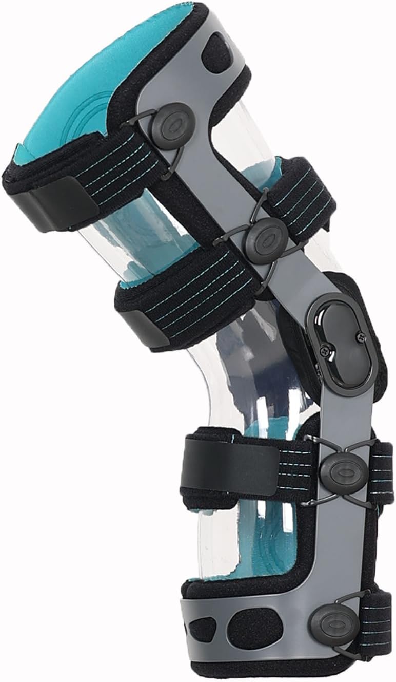 Komzer ACL Knee Brace for Ligament Injuries, Sports Injuries, Arthritis (OA) & Preventive Protection and Relief from Knee Joint Pain/Degeneration, fit Men & Women (M-Right)
