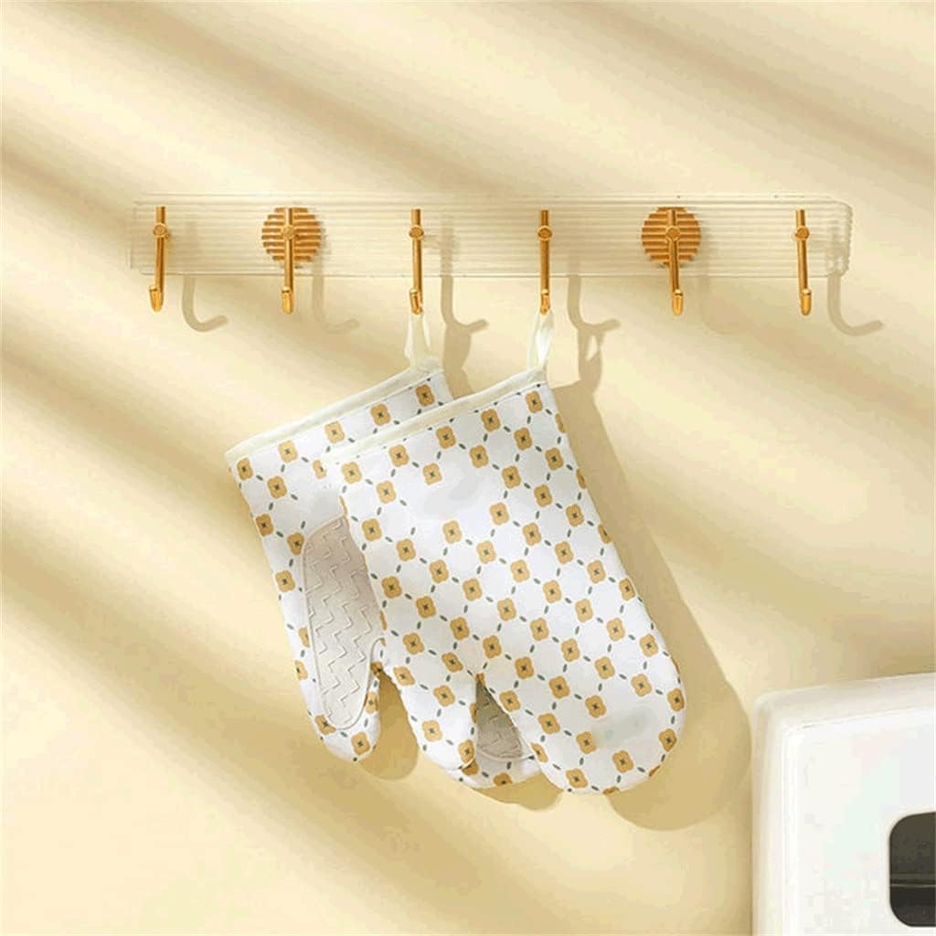 1 Pair Heat Resistant Oven Mitts Baking Non-Slip Kitchen Gloves Unisex