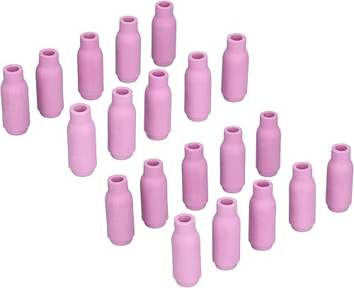 Miniatura 9 de 20 Uds TIG Alúmina Boquillas Copa Cerámica 10N49 5 # TIG Soldador Copas Gas Lens Shield Consumibles Disipación de Calor Rápida para Antorcha de