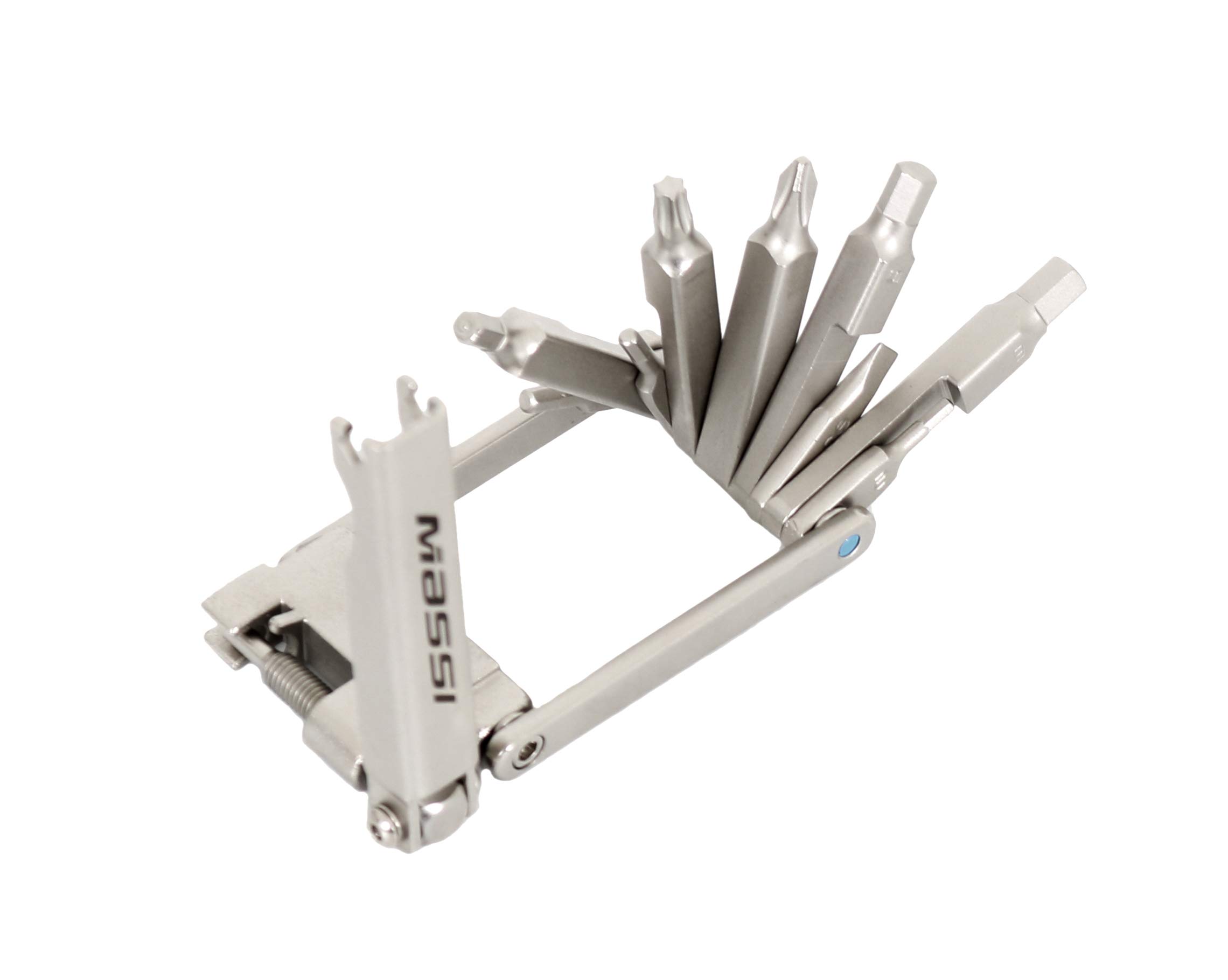 Massi Flat Llave multiherramientas, Deportes y Aire Libre, Gris, 12 f