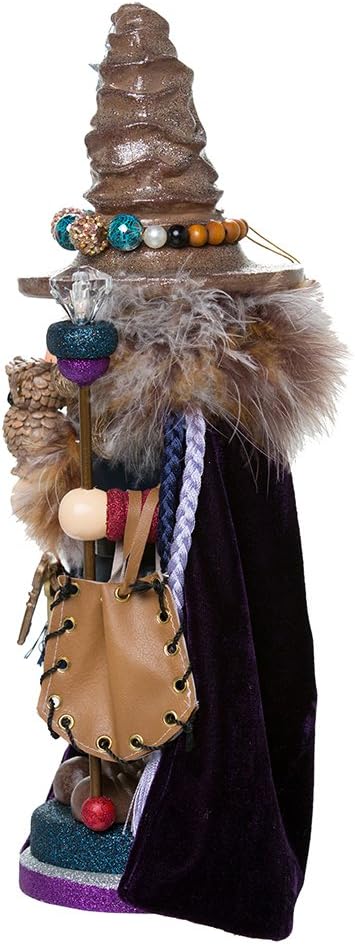 Kurt Adler Hollywood Wizard Nutcracker with Owl, 15" - Image 5