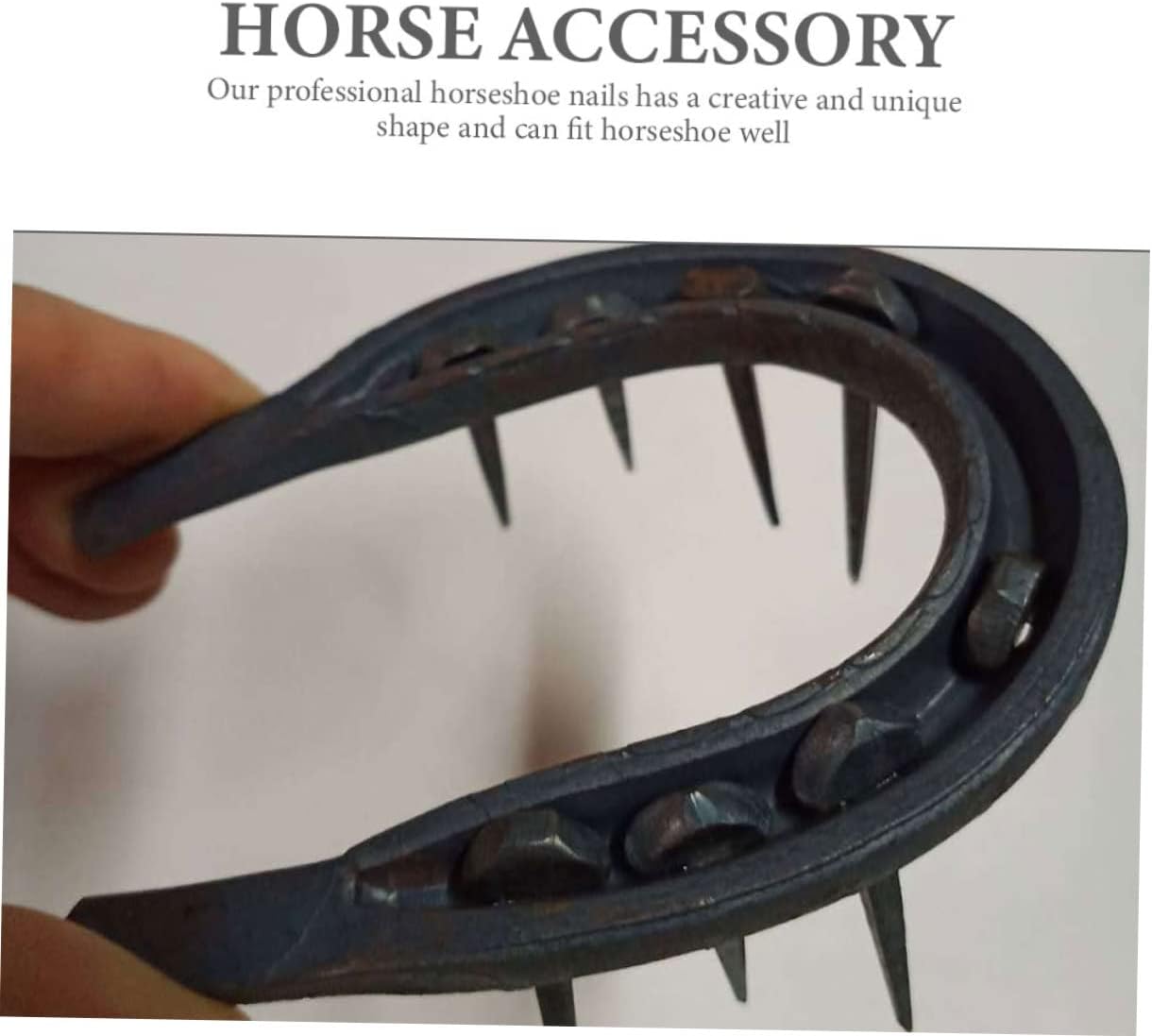50Pcs Iron Horseshoe Nails Sturdy Hoof Tools for Horse Accessories Durable Wear Resistant for Hoof Care Equestrian Sports and Horse Training