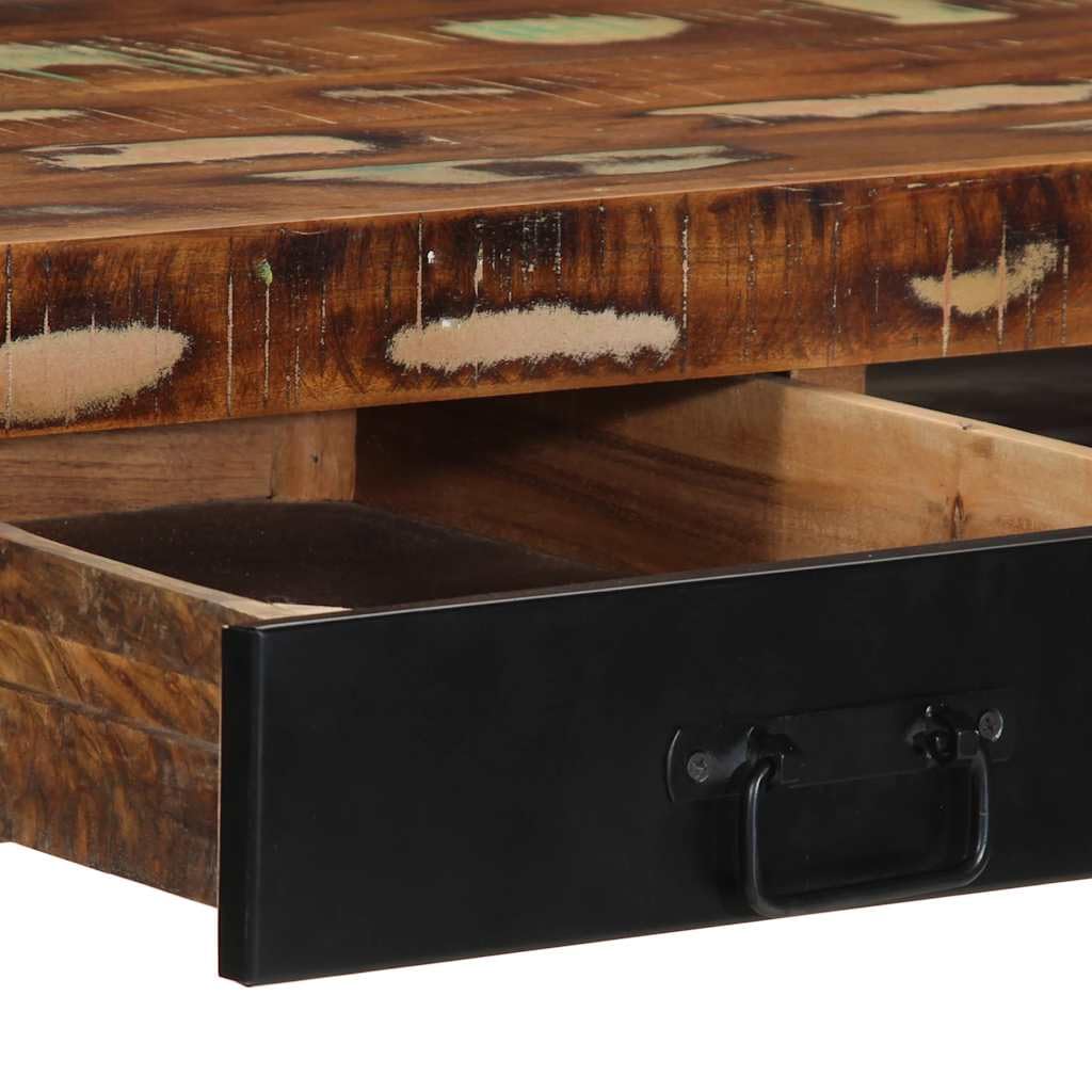 Bureau multicolore 100 x 50 x 75 cm en bois massif de récupération