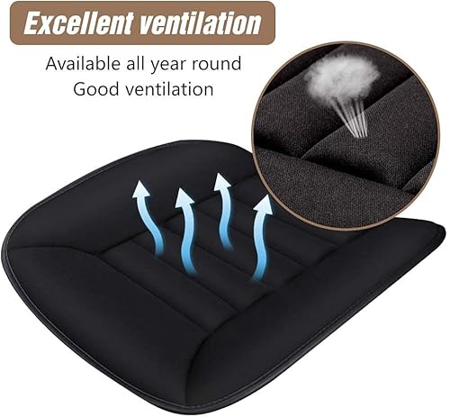Miniatura 3 de MYFAMIREA Cojín de asiento de automóvil de 1.2 pulgadas de grosor, cómodo protector de asiento para asiento de conductor, silla de oficina, uso
