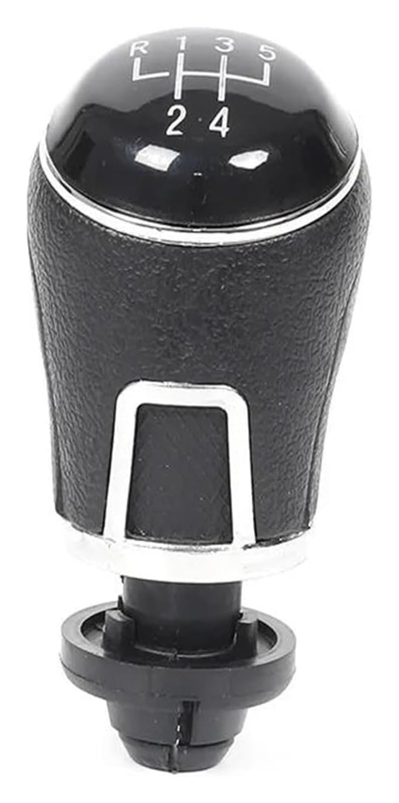gangxiao Car Shift Gear Knob for VW for Golf for Jetta 5 6 Speed Car Gear Shift Knob Leather Gaiter Boot Cover Stick(5 Speed knob)