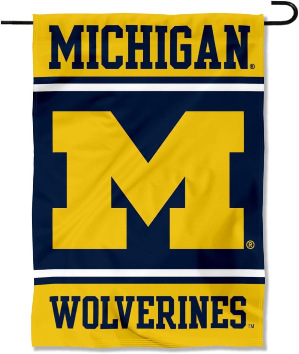 Michigan Team University Wolverines Garden Flag