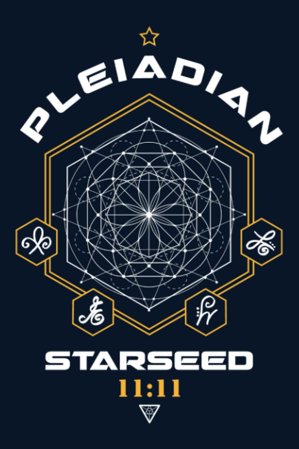 Pleiadian Starseed Light Code Sacred Geometry 11:11: Notebook or Journal