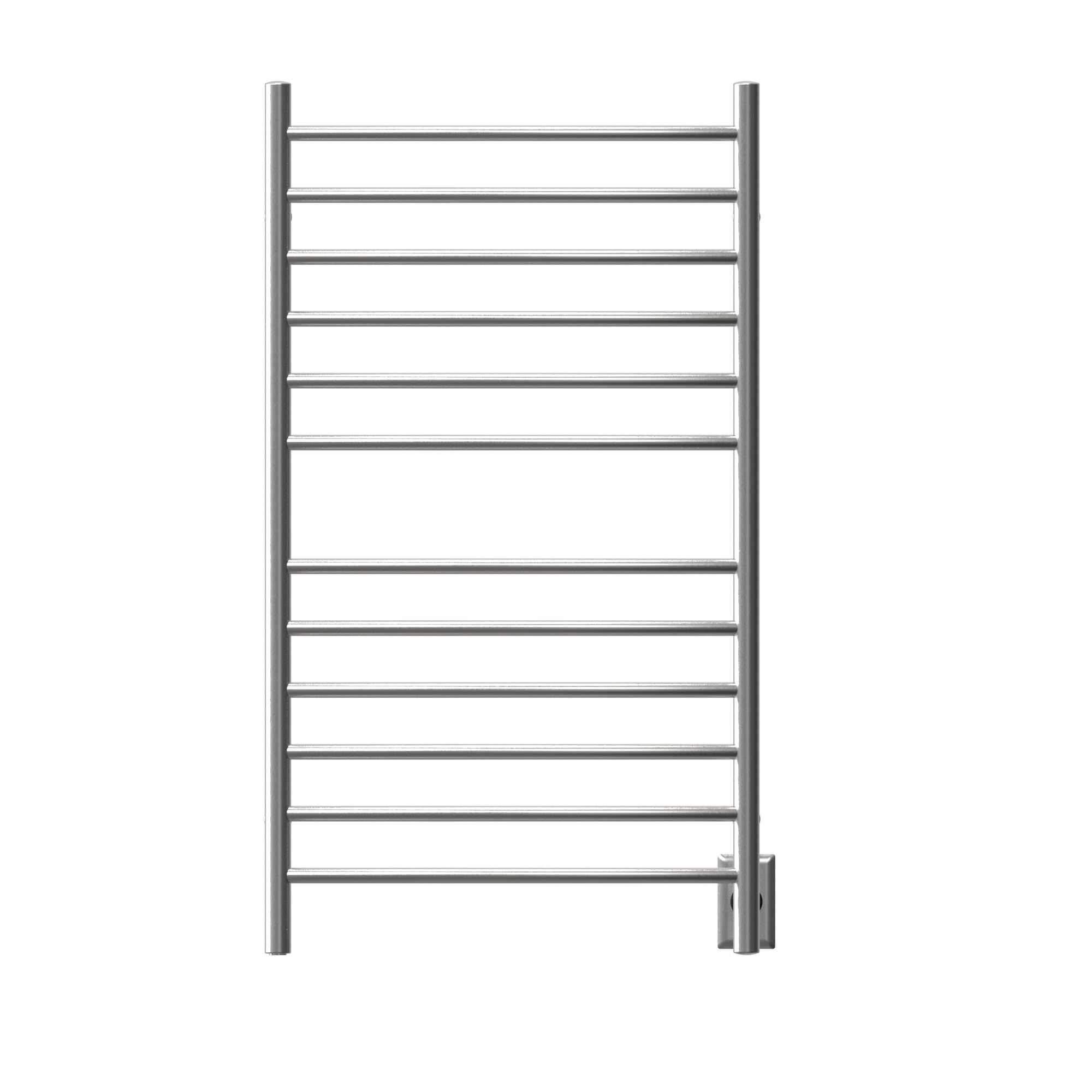 RWHL-CB Radiant Large Hardwired Plug-in Combo Curved 12 Bar Towel Warmer in Brushed