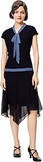 Gatsby Dress for Women - Chiffon Flapper Dress Low-Waist 1920s Roaring 20s Great Gatsby Party - Buy now