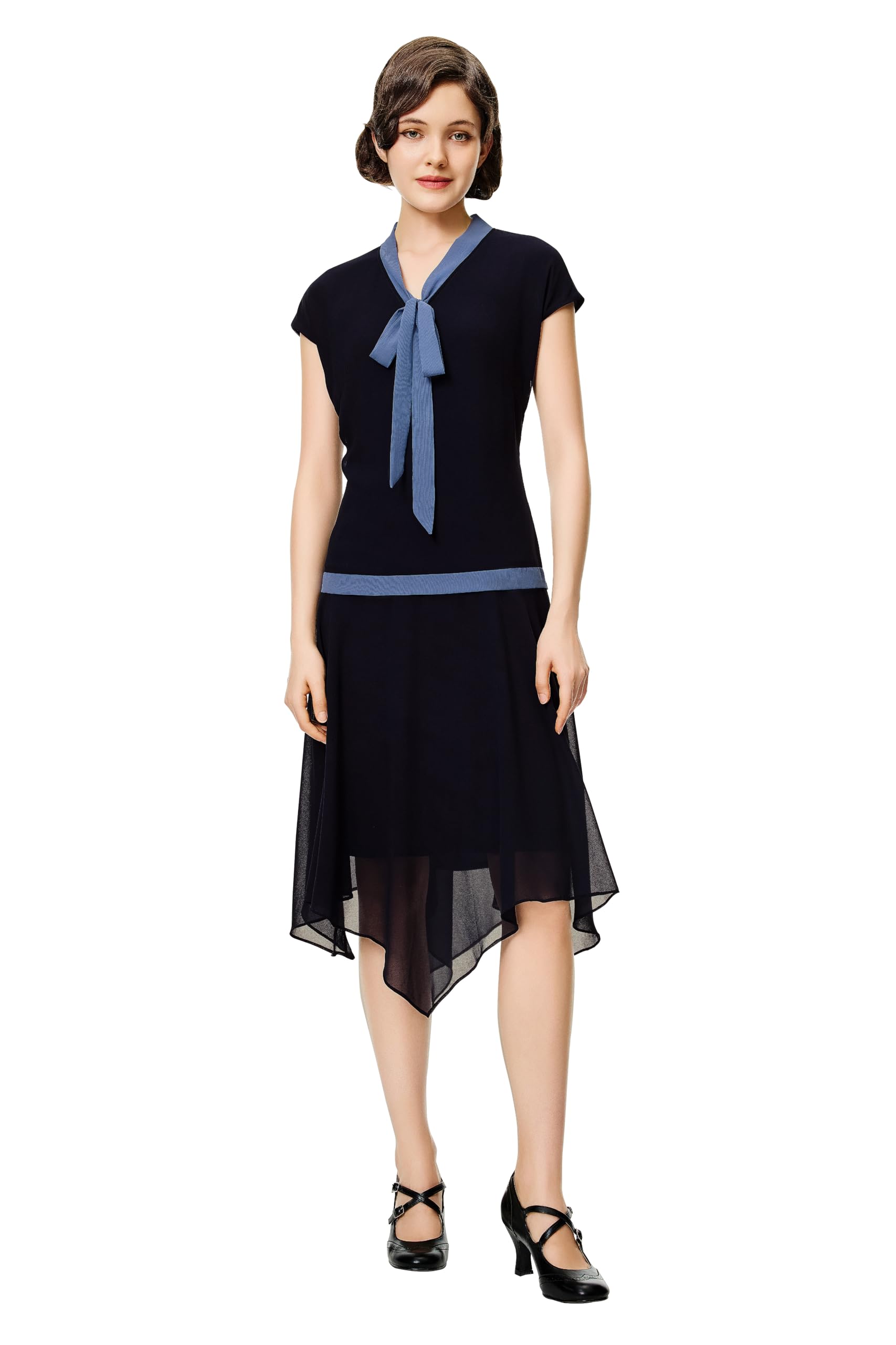 BABEYOND Gatsby Dress for Women - Chiffon Flapper Dress Low-Waist 1920s Roaring 20s Great Gatsby Party