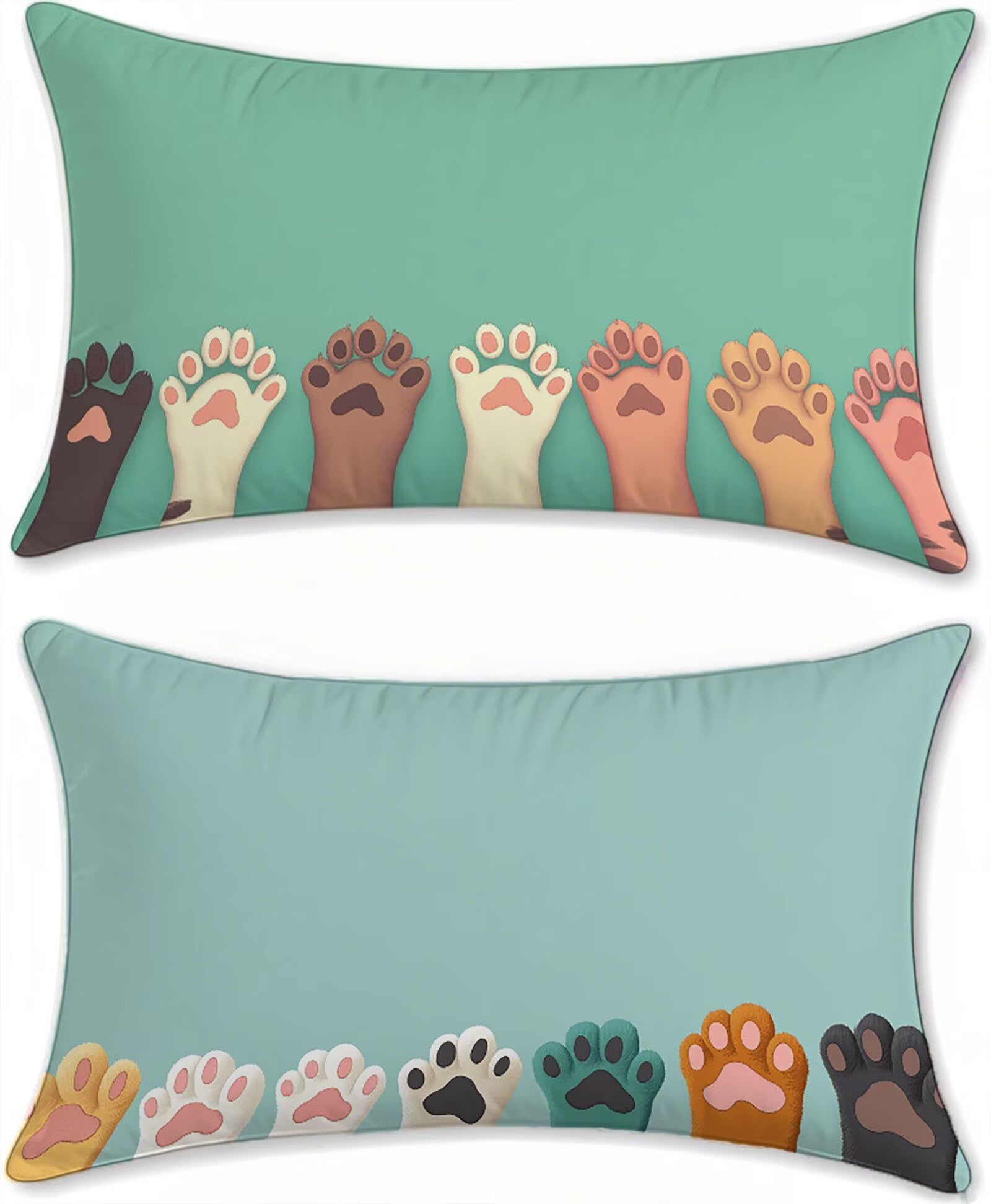 Taie oreiller extérieur imperméable 60x90 housse coussin jardin lin