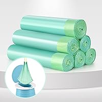 Vista 8 de VISATOR Bolsas de viaje portátiles para sillas de orinal universales con cordón, 90 unidades (18 x 20 pulgadas) (blanco)