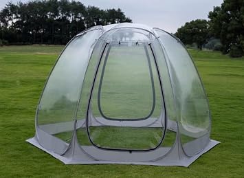 Bubble Tent, Pop-up Gazebo, 360  Outdoor Dome, Camping, Starry Sky Observation, Warm in Winter, Transparent Dome Tent, Spherical, 9.8 ft 3.6 m