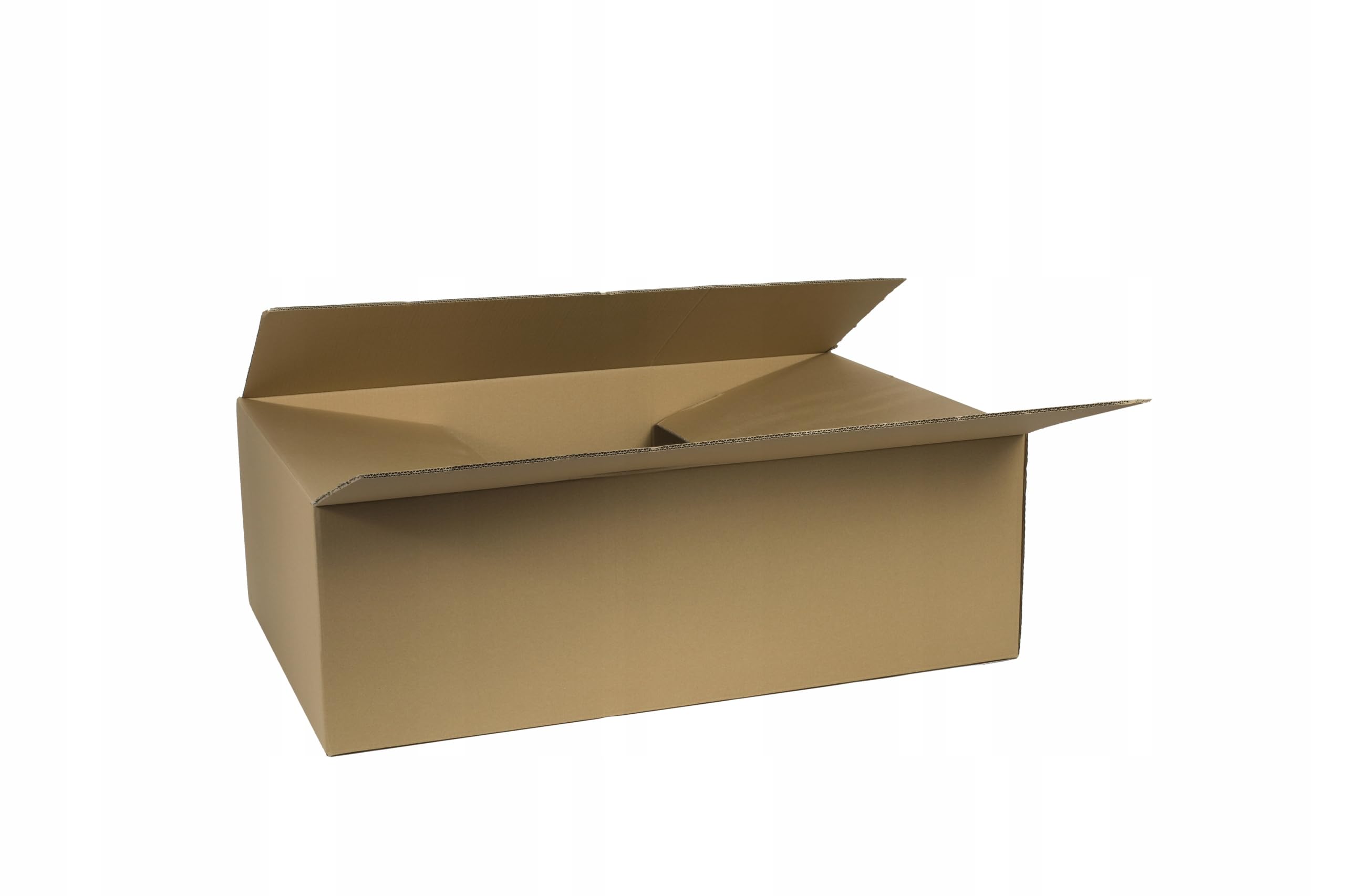 250 Stück Faltkarton 440x140x140 mm Innenmaß Versandkarton Schachtel 1-Wellig Braun NEU