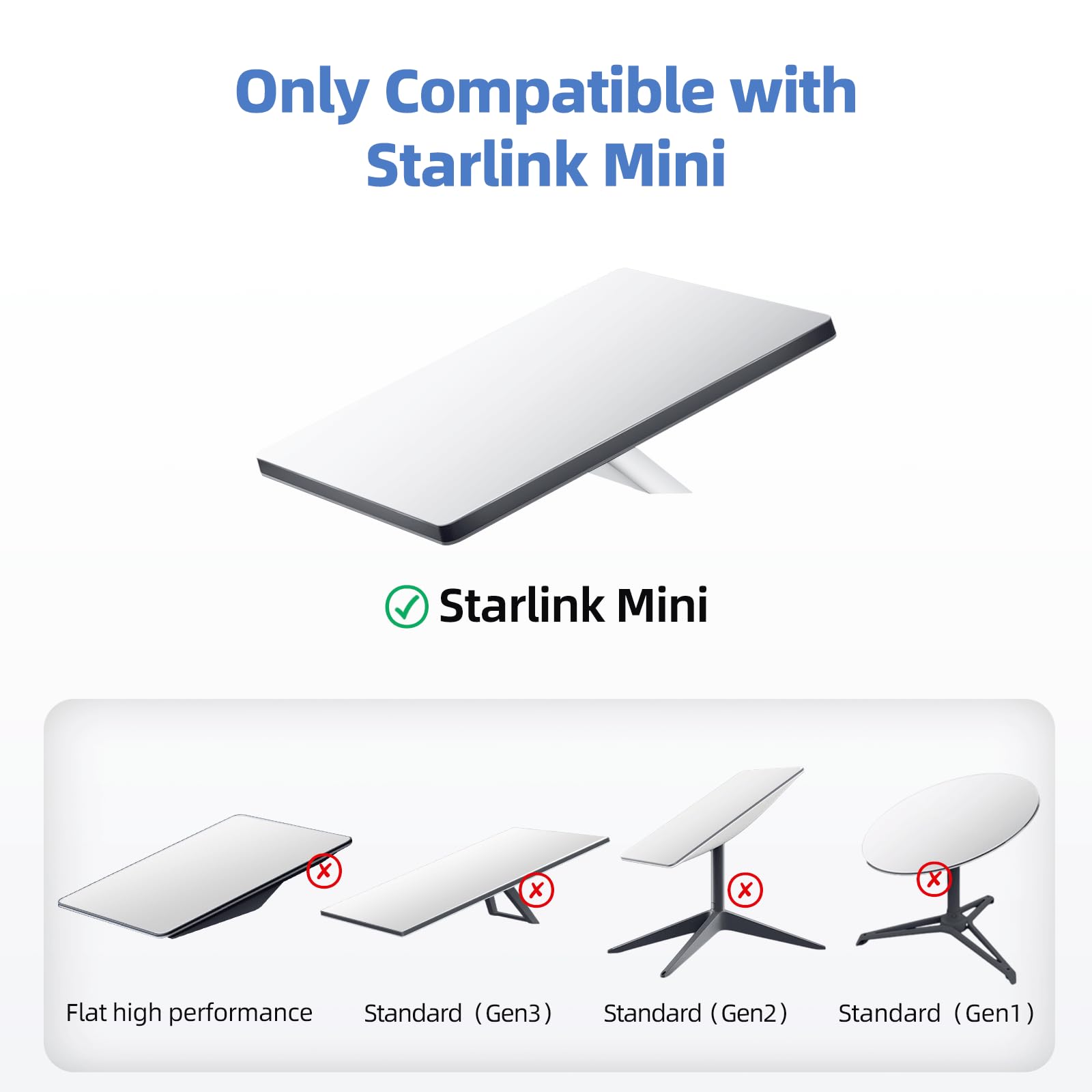für Starlink Mini-Stativ, verstellbare Stativhalterung für Starlink Mini Dish, tragbares Ständer-Montageset für Star Link Mini-Zubehör für Outdoor-Camping, Wohnmobil
