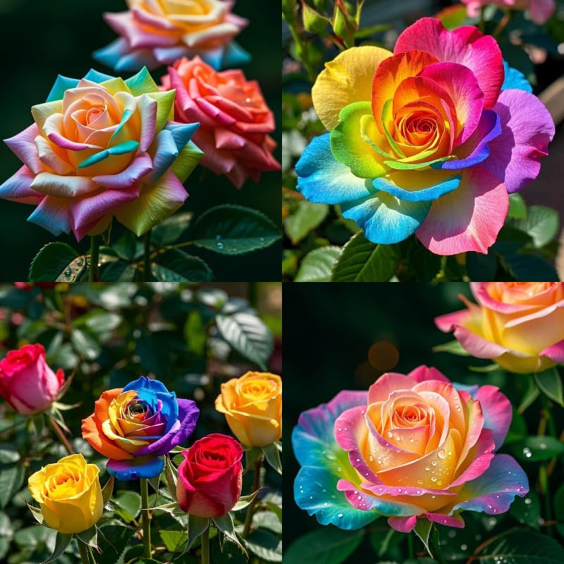 Unique Rose Bulbs for Planting Now UK Perennial Ornamental Greening Flower Display Natural Organic Excellent Good for Containers Cold-Resistant Rapid Growth Easy Planting-4bulbs-H — image 1