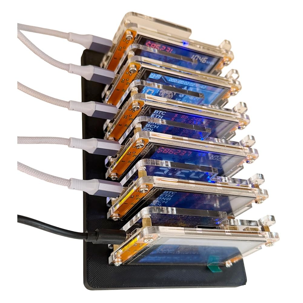 Home BTC 2,8 Smart Display 6X 1060KH/S + 6 Slots Stehender Verbesserter Hashrate Bitcoin Krypto Solo Miner