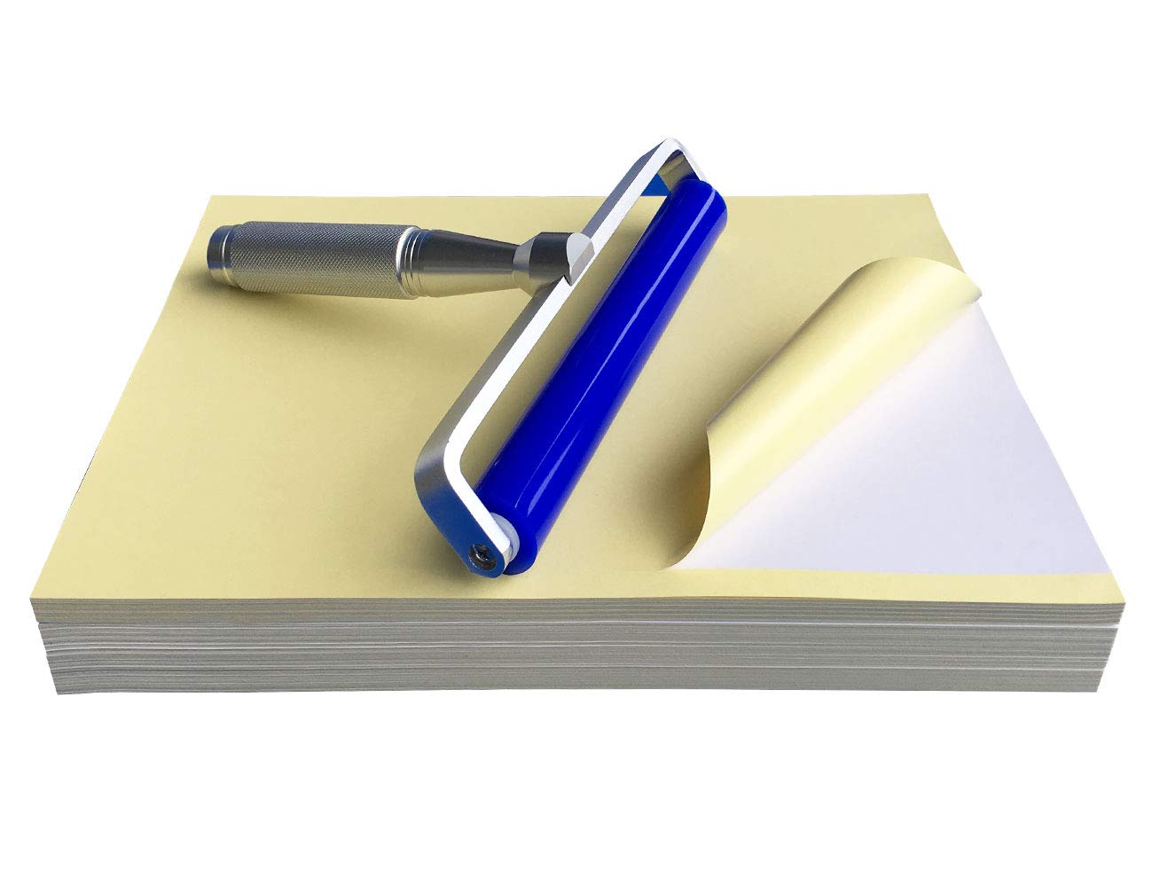 Sticky Paper Pad A4 Silicone Roller Cleaning Dust Remove (Yellow)