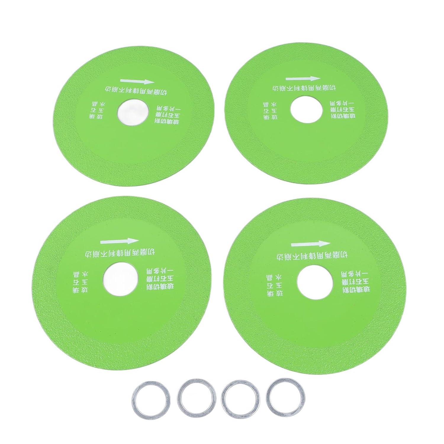 Garosa 4Pcs Glass Cutting Discs for Angle Grinder 4 Inch High Manganese Steel Saw Blade Cutting Wheel Thin Saw Blade Wheel for Ceramic Jadestone Wine Bottle