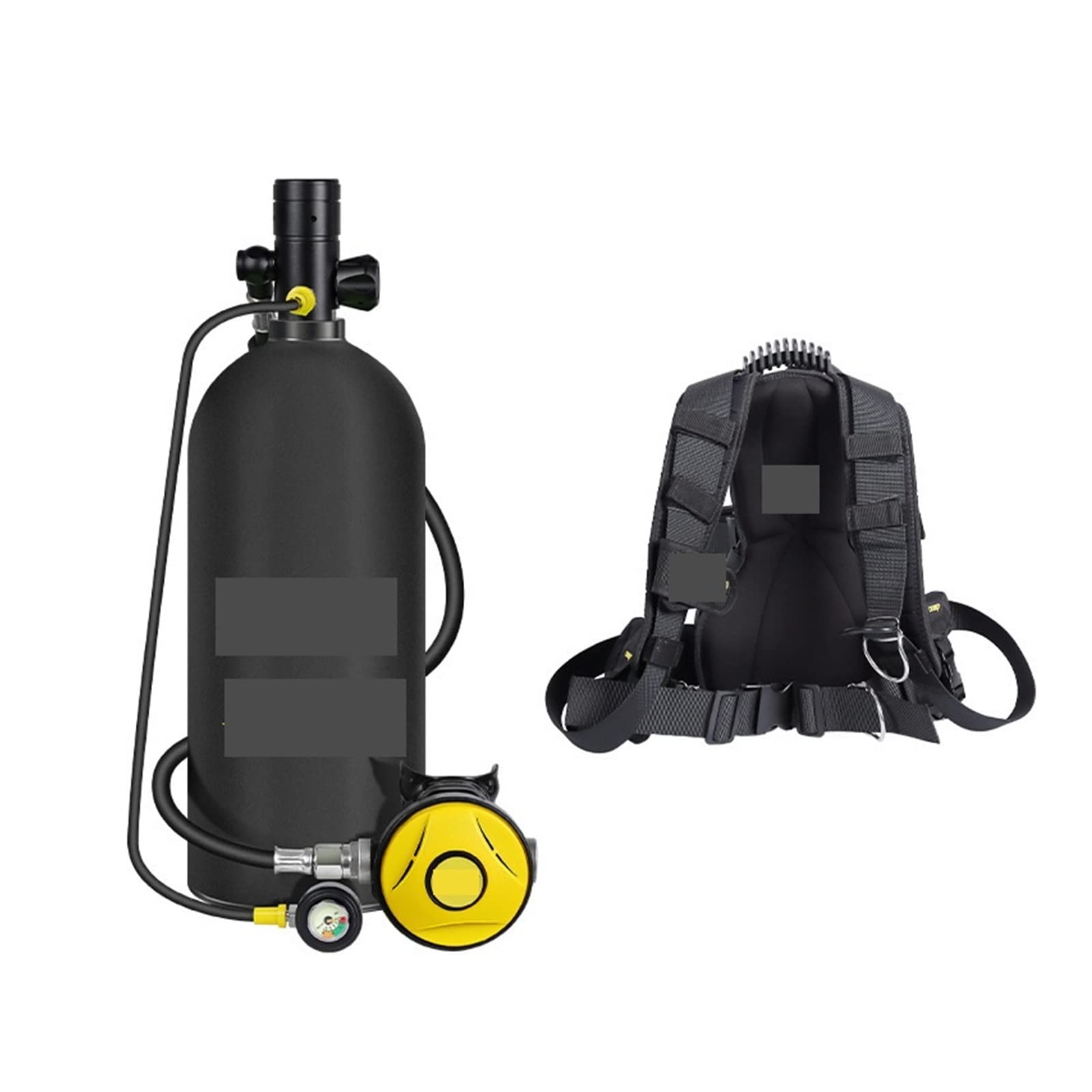 Dcdcd Black Bottle Blackhead—A 3 Liters Diving Snorkeling Equipment Diving Respirator Fish Gill Oxygen Cylinder Spare(Black Bottle Blackhead—A)