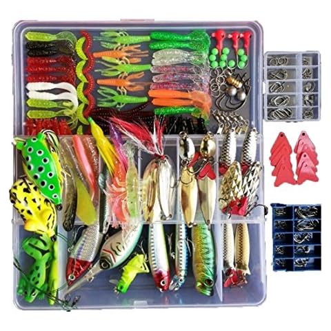 Smartonly 275pcs Fishing Lure Set Cover