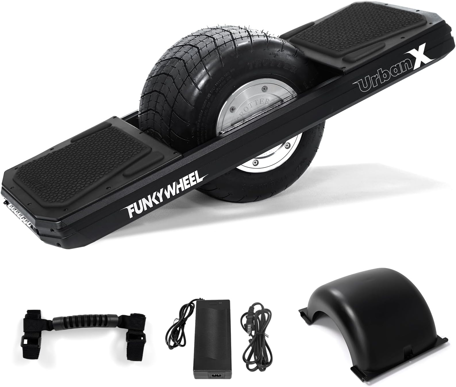 Electric Unicycle One Wheel Self-Balancing Monowheel, 27 Miles Long Range, Maximum Speed of 12 MPH and 23° Climbing Ability，700W Brushless Motor(UrbanX)