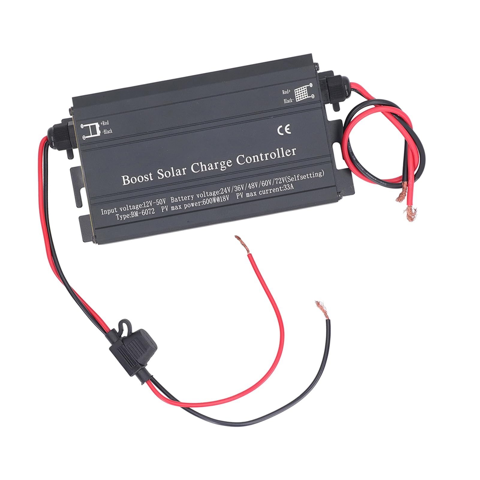 Regolatore di carica solare MPPT Boost 24V 36V 48V 60V 72V Regolatore di tensione di carica per veicoli elettrici con efficienza del 99% Lega di alluminio IP65 per sistemi di