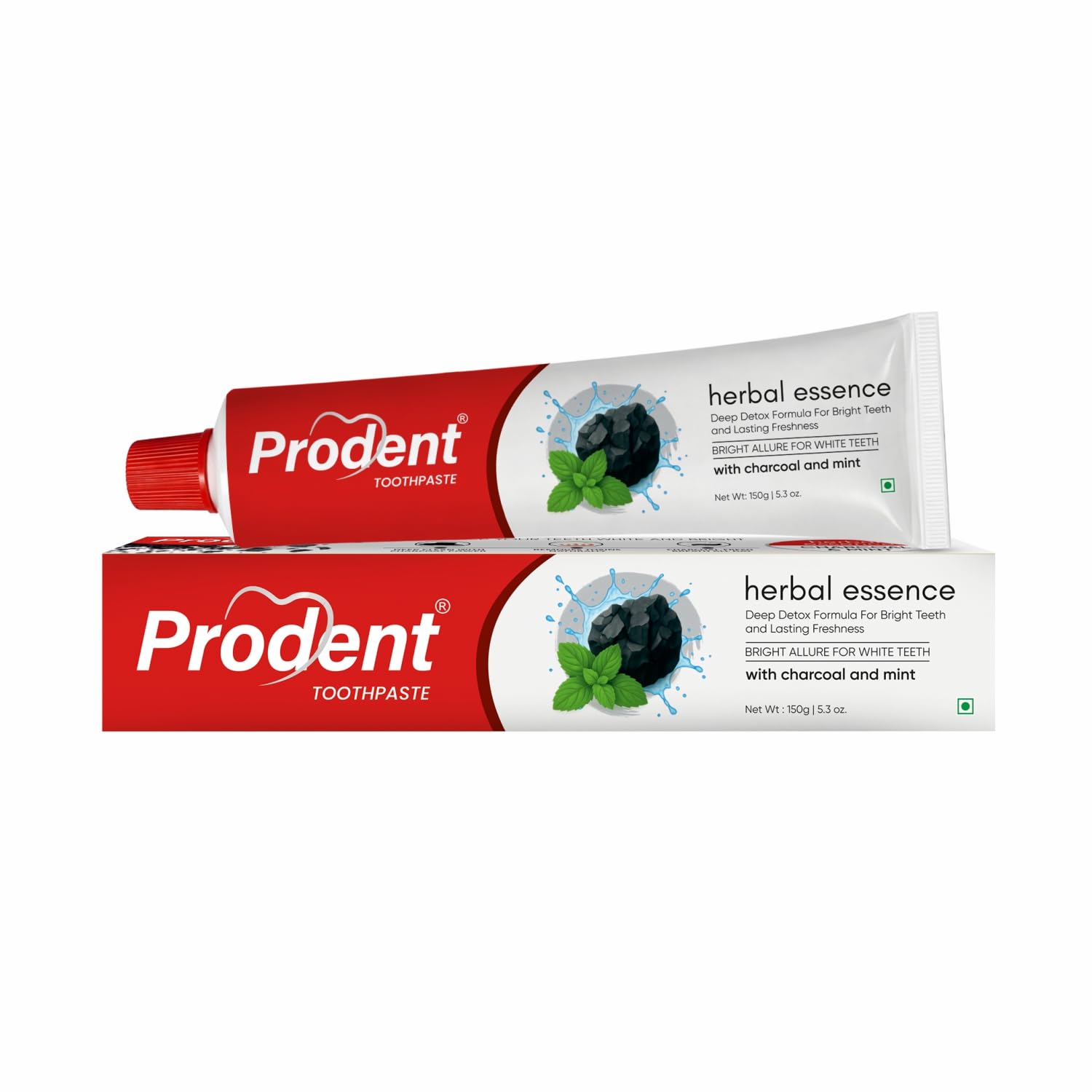 Prodent Charcoal Toothpaste For Teeth Whitening, Stain Removal & Deep Clean with Mint | Herbal Toothpasate For Fresh Breath & Bright Teeth | No SLS & Safe for Daily Use | 150g-image-34