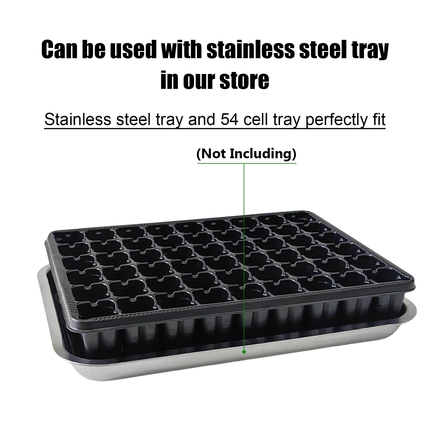 RooTrimmer 54 Cell Seed Starter Trays, 2.8 Deep Plug