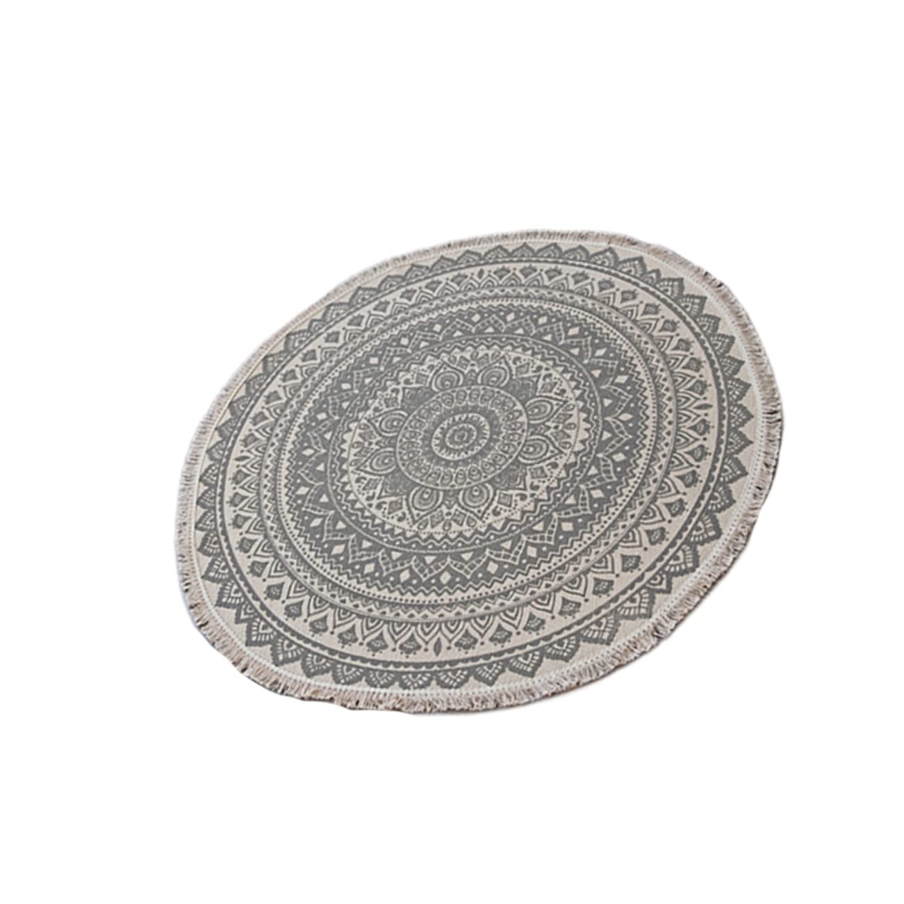 Tapis rond en polyester antidérapant pour éviter les chutes dans la salle de jeux