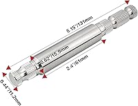 Vista 3 de Eje de palanca de cambios interior de acero compatible con Harley Touring Road King Electra Glide Street Glide 1984-2016 (reemplazo-33709-82A)