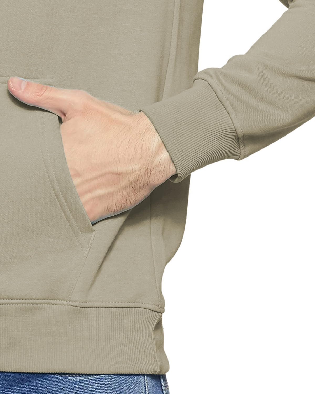ADRO Męska bluza z kapturem z nadrukiem, bawełniana bluza z kapturem, męska bluza z kapturem