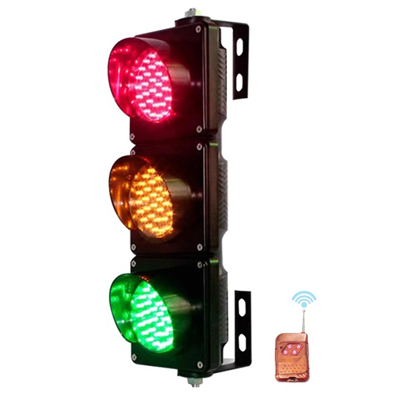 Semáforo, Luz Indicadora De Parada LED, Lámpara De Señal De Tráfico Roja, Amarilla y Verde, con Control Remoto, para Simulación De Educación De Seguridad, Decoración