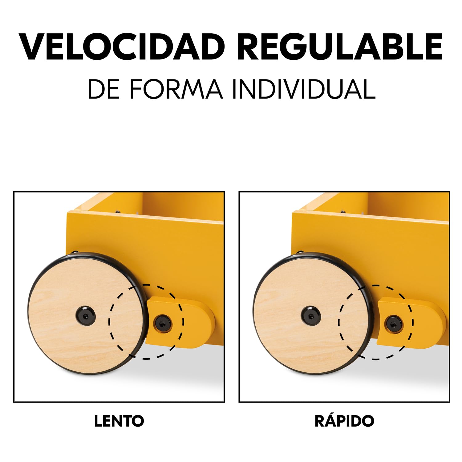 hauck Carrito Andador Bebé Learn to Walk Plants | Correpasillos Apto desde 1 Año con Freno - Juguete de Madera Certificada FSC® con Accesorios - Juego Educativo y Creativo