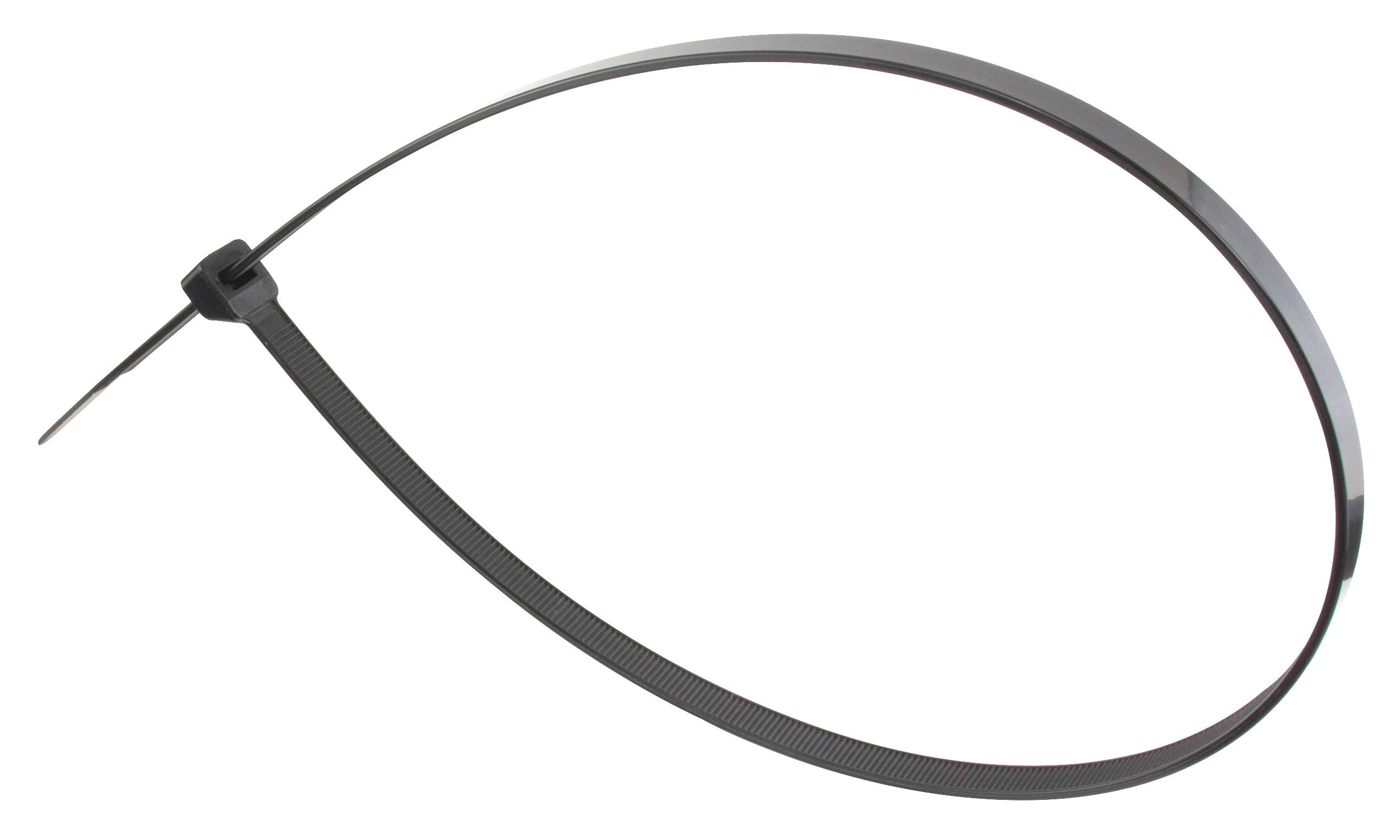 Fascette Plastica Nere 300 mm x 4,8 mm 100 Pezzi UV-beständiges Set