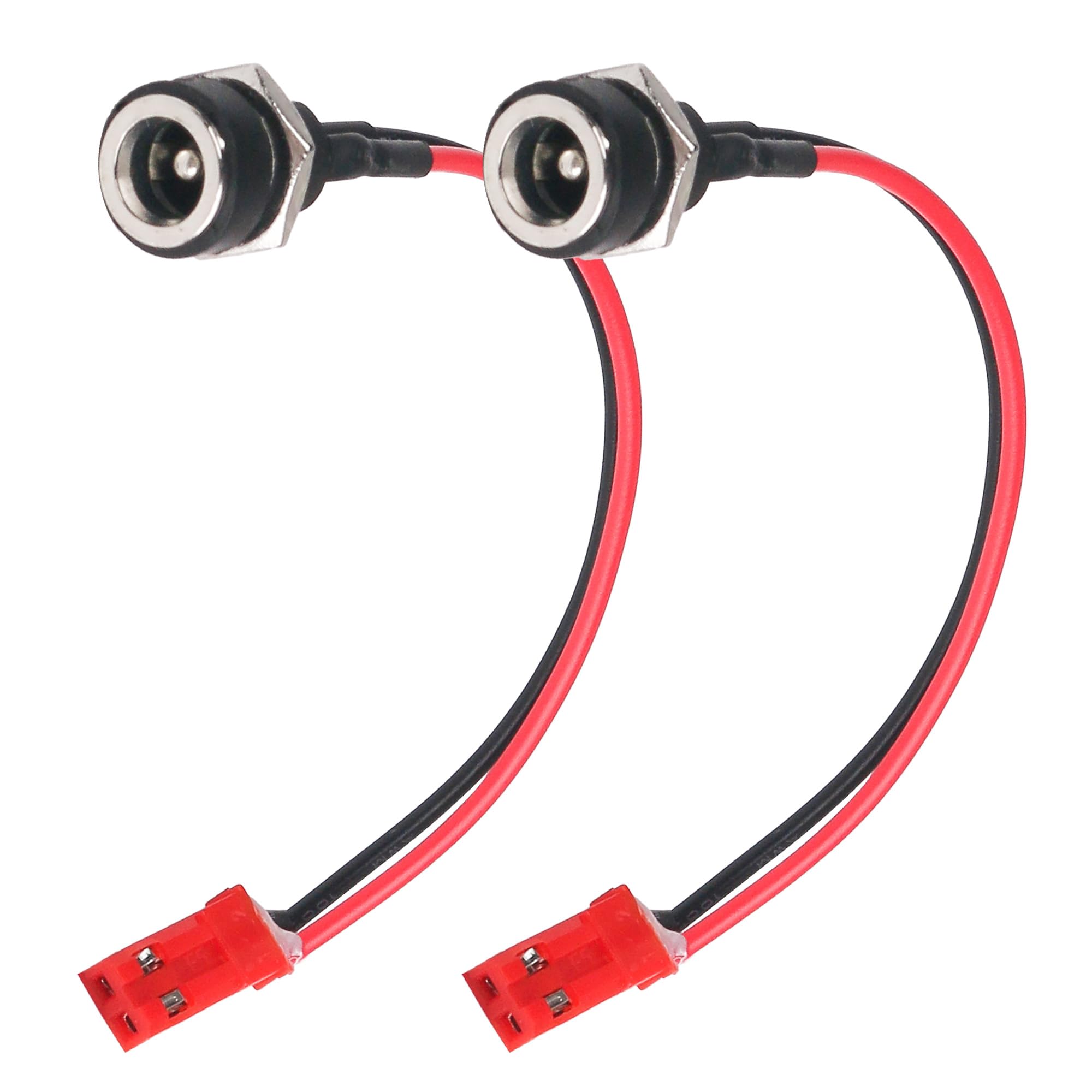 2pcs Electric Scooter Charger Port for GOTRAX Charger Replacement Compatible with GOTRAX GXL V2, XR Elite, XR Ultra, Apex, Rival Electric Scooter - 2.5 mm ID Battery Charging Harness Replacement