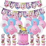 kirby roms gba download ✿ Decoraciones de fiesta de Kirby: 18 globos de látex, 1 adorno para pastel, 24 adornos para cupcakes, 1 pancarta de feliz cumpleaños, 1 bobina, 1 pegamento de puntos, son ideales para agregar una dosis extra de diversión a cualquier evento entretenido.