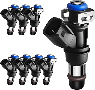 Fuel Injectors Fit For Chevy: Tahoe/Express/Silverado, 1500 2500 3500, Fit For GMC: Sierra/Yukon (XL)/Savana, Fit For Cadillac: Escalade, V8 4.8L/5.3L/6.0L/6.2L 2005-2009, # 12580681(8 Pcs)