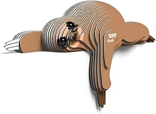 Eugy Sloth 3D Puzzle, 23 Piece Eco-Friendly Educational Toy Puzzles for Boys, Girls & Kids Ages 6+