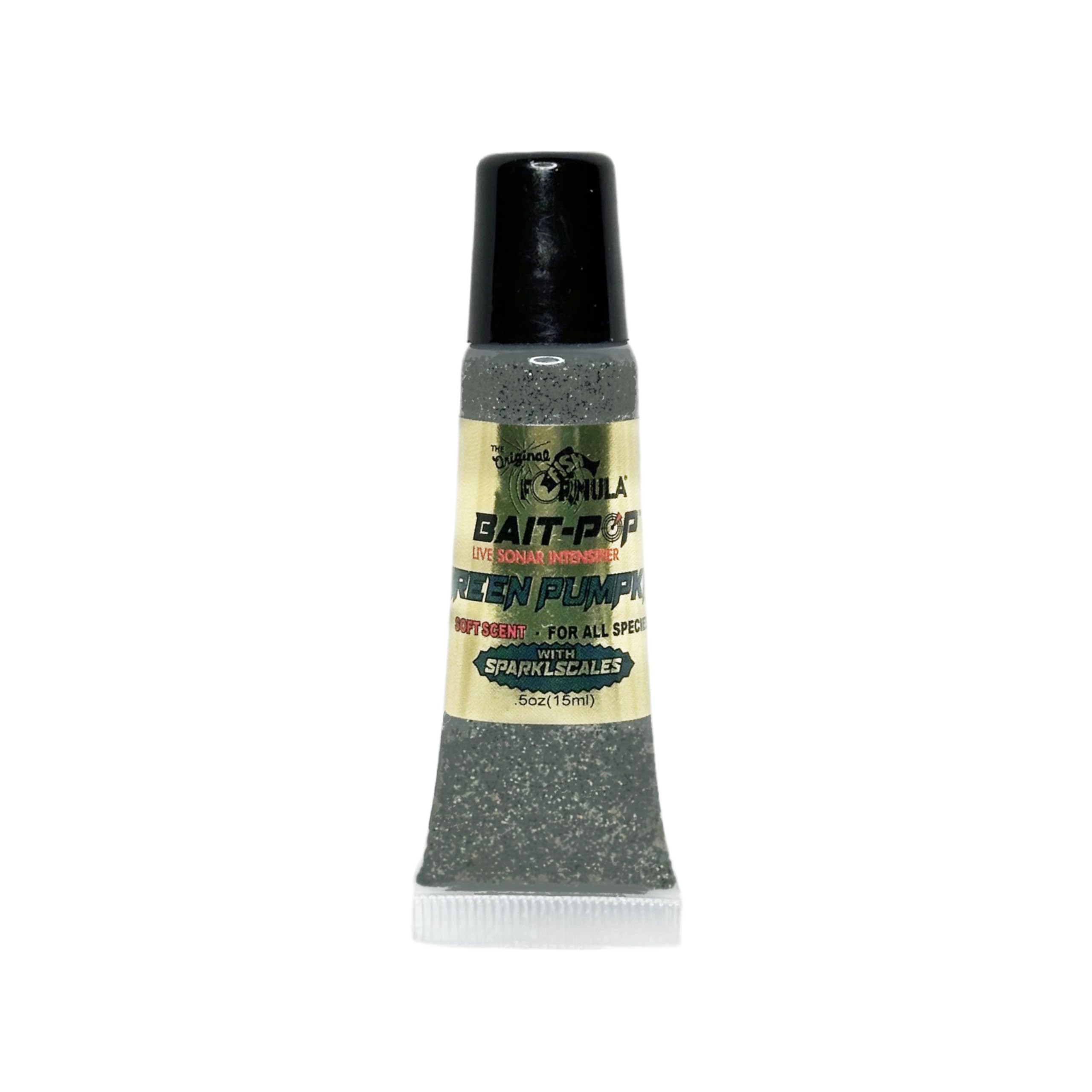 bait-pop Bait Pop Green Pumpkin - Live Sonar Intensifier Scented Sparkscales .5oz Tube