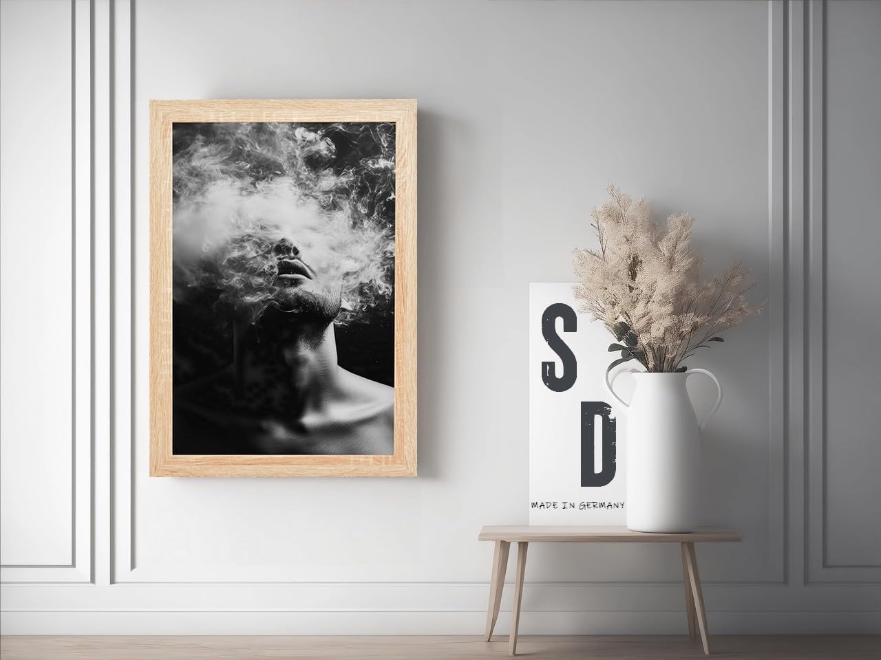 'New Modern' Bilderrahmen 80 x 100 cm | Farbe: Sonoma Eiche | eleganter Frame für Ihre Fotos und Motive