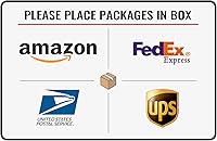 Vista 12 de Bestylez Por favor, deje los paquetes y entregas aquí - Letrero de entrega Bestylez para uso en exteriores 12" * 8" (154)