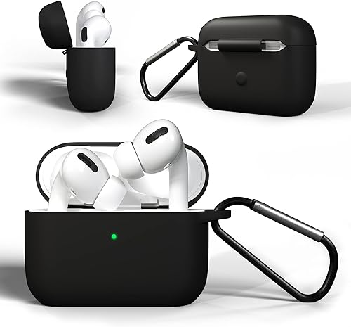 Miniatura 2 de IceSword Funda para Airpods Pro de 21 generación, funda protectora completa de silicona para AirPods, carcasa suave, absorbente de golpes, llavero