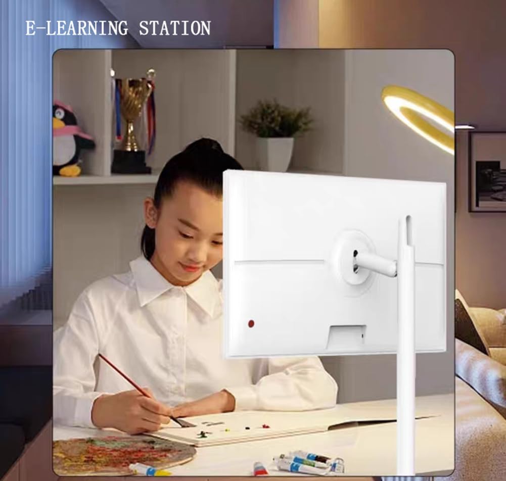 Téléviseur portable rechargeable avec support rotatif et projection sans fil, idéal pour la maison, le bureau, l'école et l'extérieur