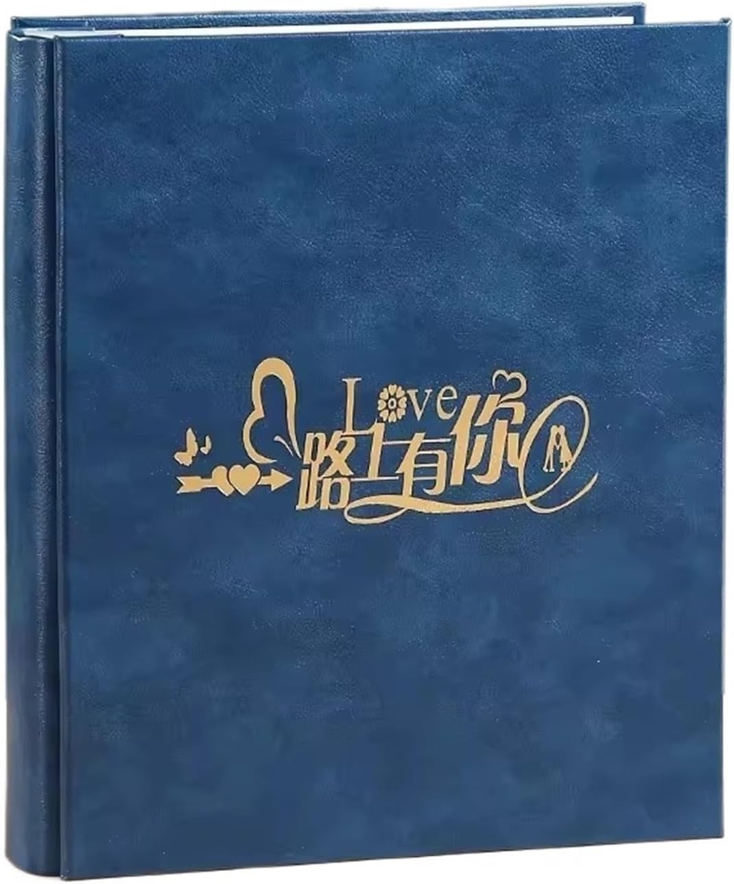 Photo Albums 8 Inch 400 Inserted Large-capacity Family Album Book Memorial Album Leather Photobook Over Plastic Photo Album Book Album de fotos (Color : Dark blue, Size : 06)