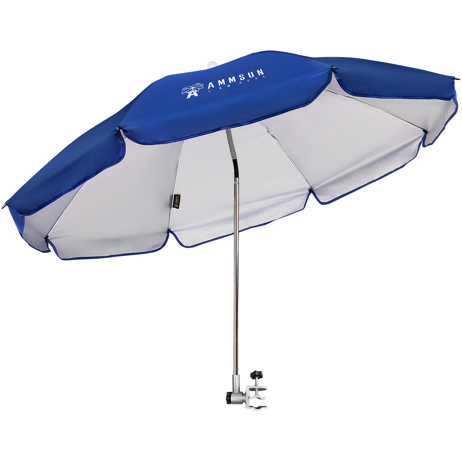 AMMSUN 47 Chair Umbrella with Universal Clamp