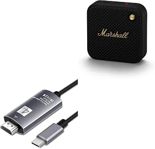 BoxWave Cable Compatible with Marshall Willen - SmartDisplay Cable - USB Type-C to HDMI (6 ft), USB C/HDMI Cable - Jet Black