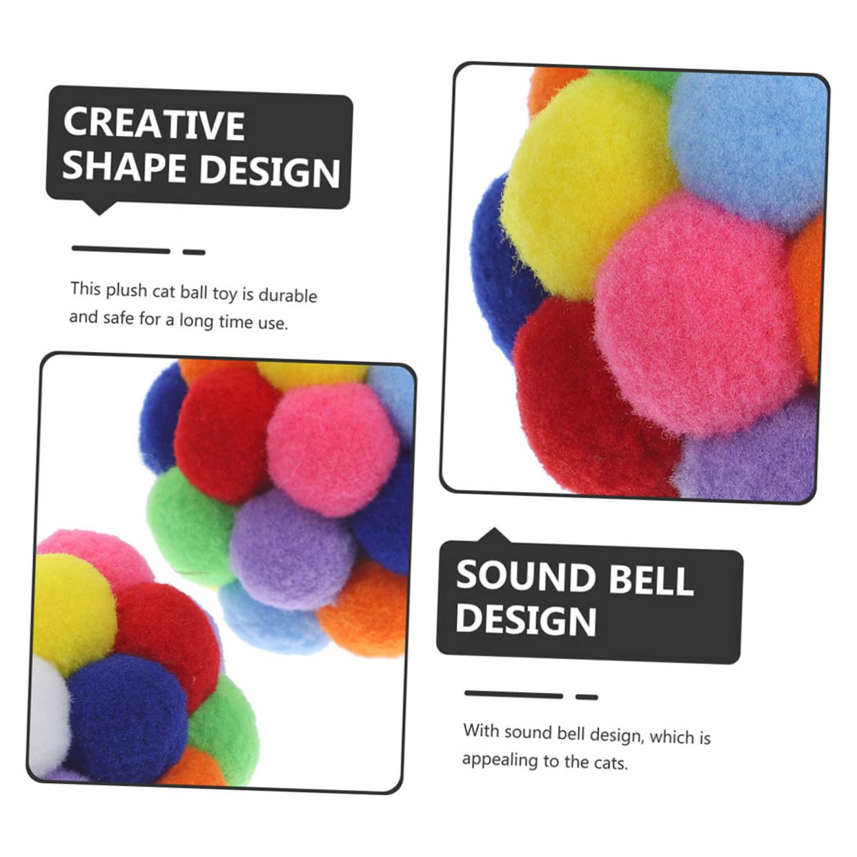 Toddmomy 20piezas De Juguete para Gatos con Cascabeles Bolas De Interactivas para Gatos De Interior Juguetes para Estimulación y Ejercicio De Mascotas