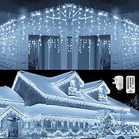 Qedertek Christmas Icicle Lights 432 LED